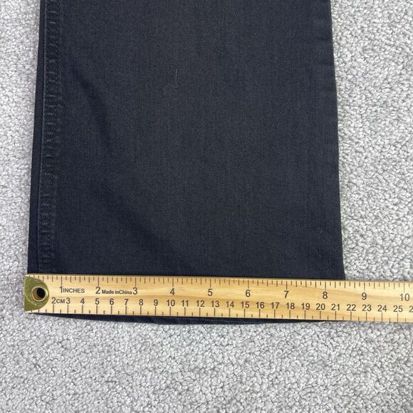 Democracy Jeans Women’s 8 Black Itty Bitty Bootcut Mid-Rise Dark Denim Stretch - Picture 9 of 10